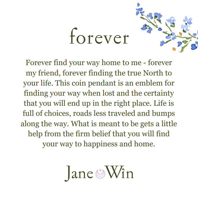 FOREVER JW Original Pendant Coin in Solid Gold